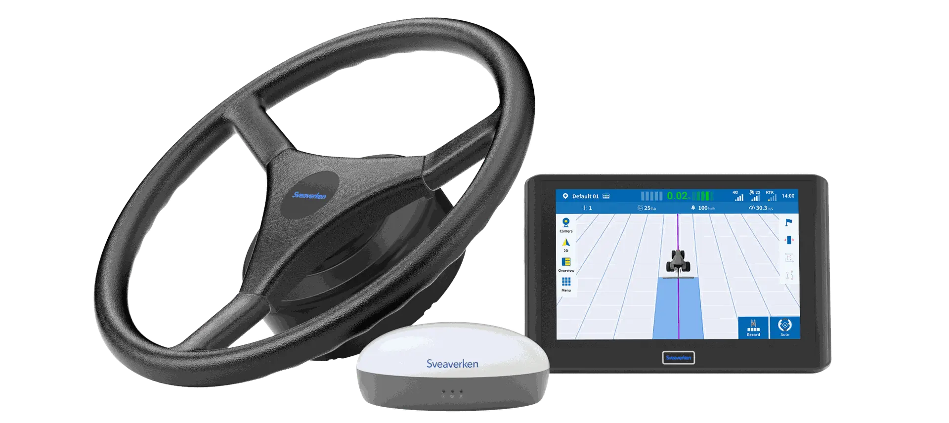 Sveaverken F200自動操舵システムーシンプルに実現する精密農業