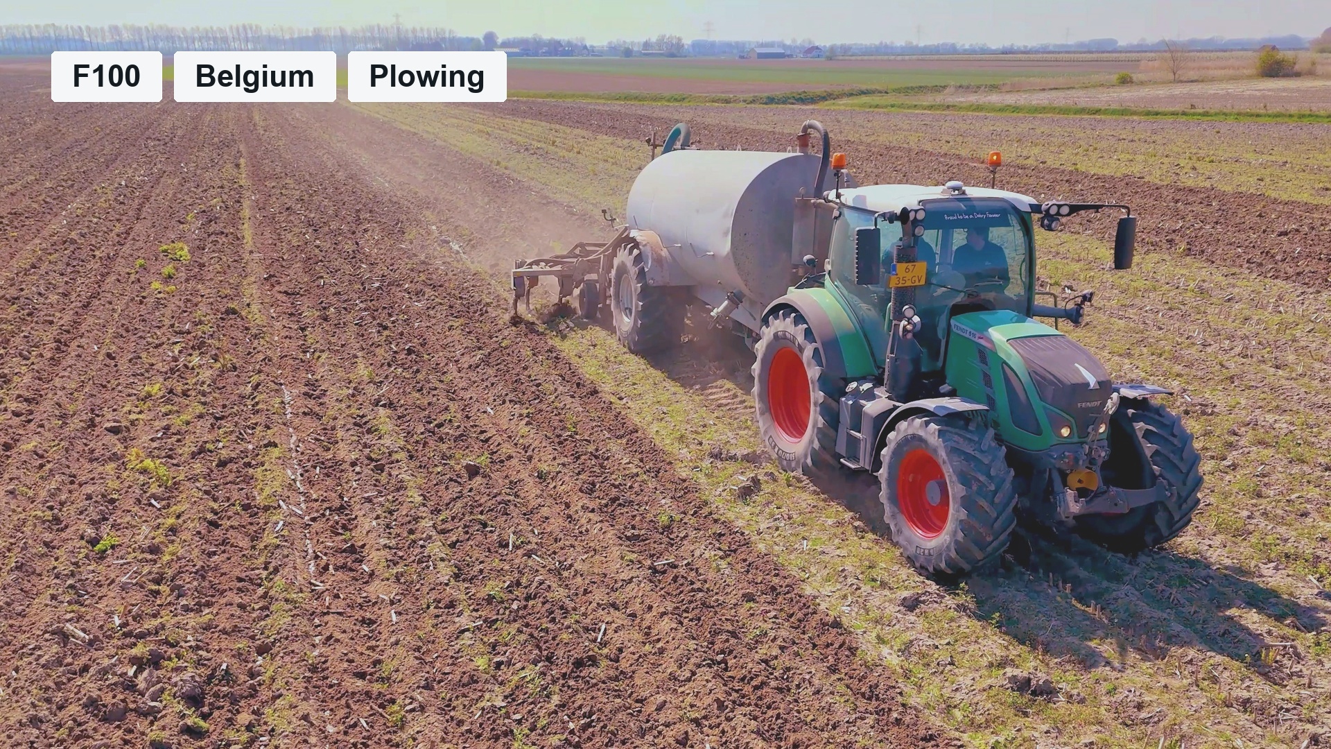 F100 Plowing Guidance in Belgian Fields
