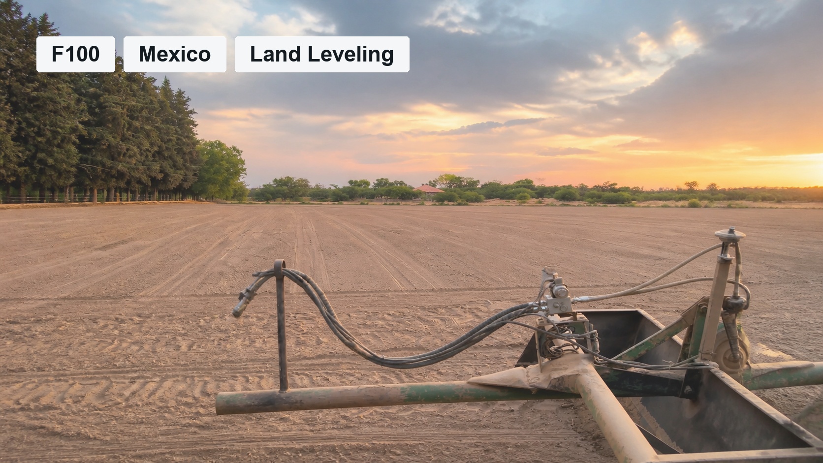 F100 Massey Ferguson Land Leveling Guidance in Mexico