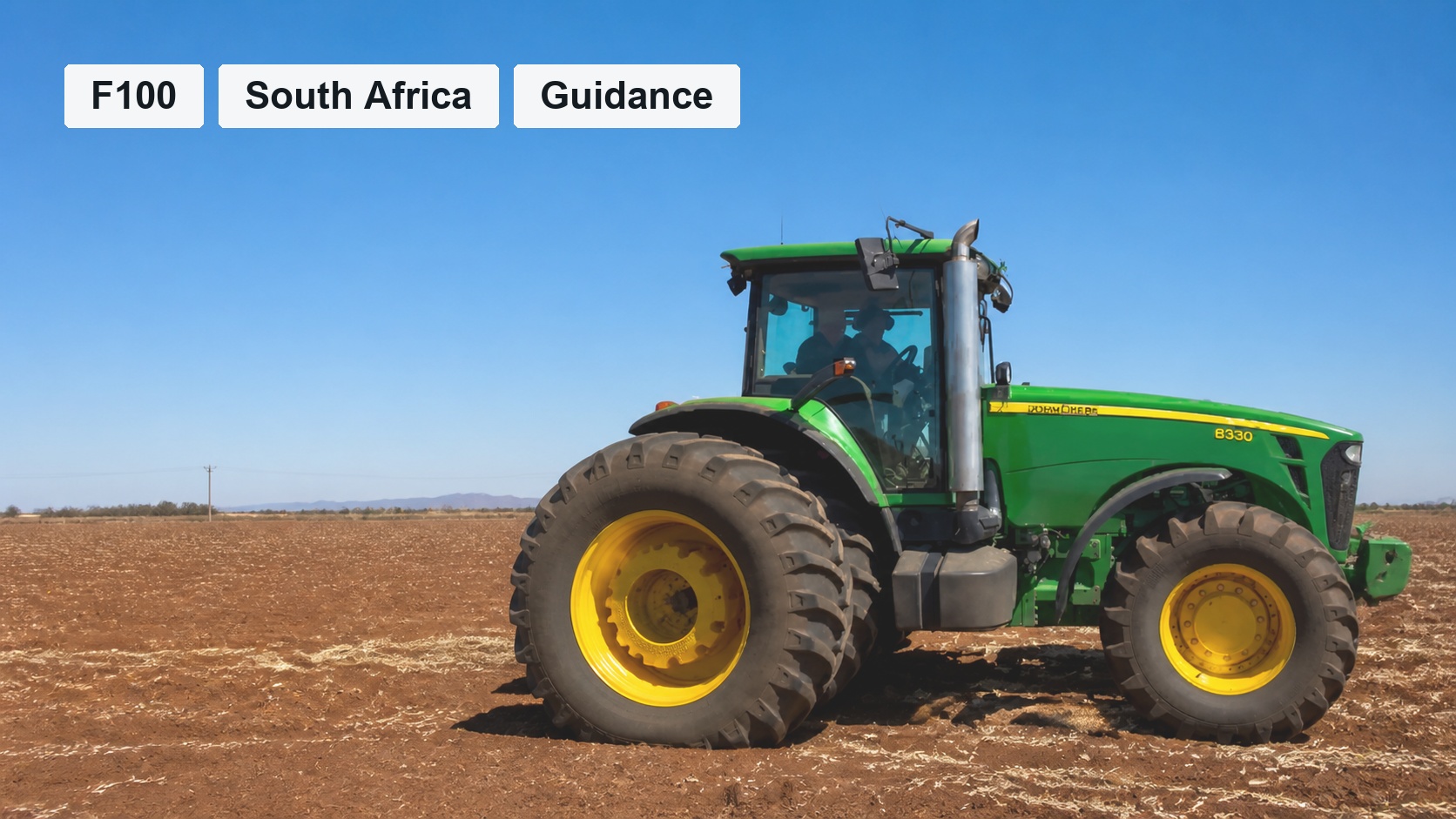 F100 John Deere 8330 Guidance in South Africa