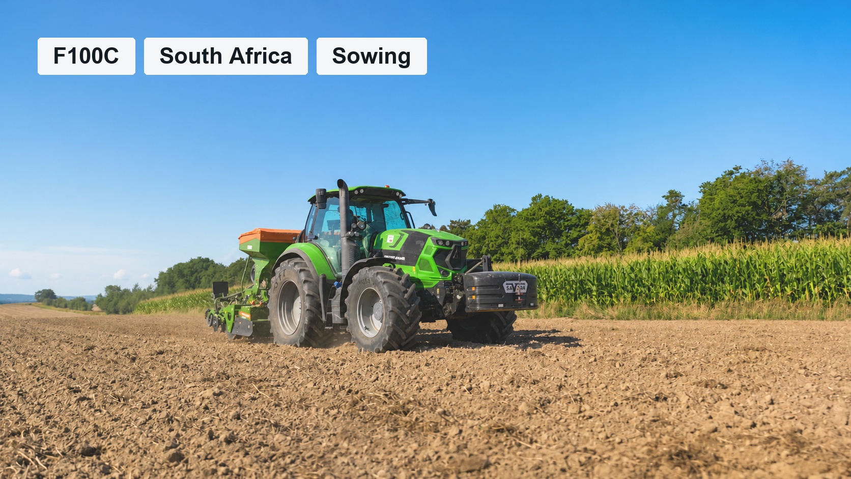 F100C RTK Sowing Guidance in South Africa