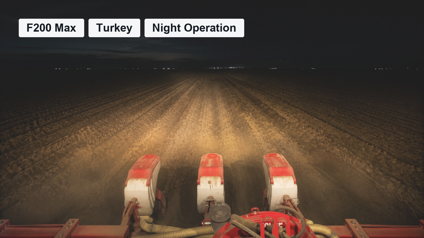 F200 Max Night Autosteer Operation in Turkey