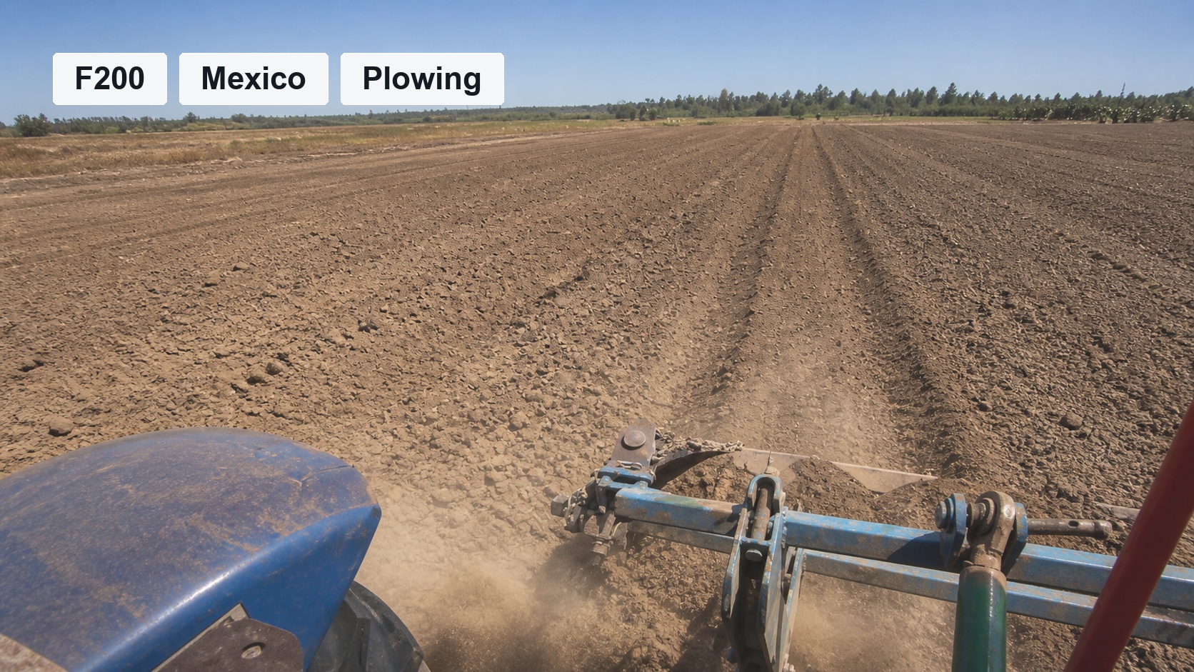 F200 Plowing Autosteer Operation in Mexico