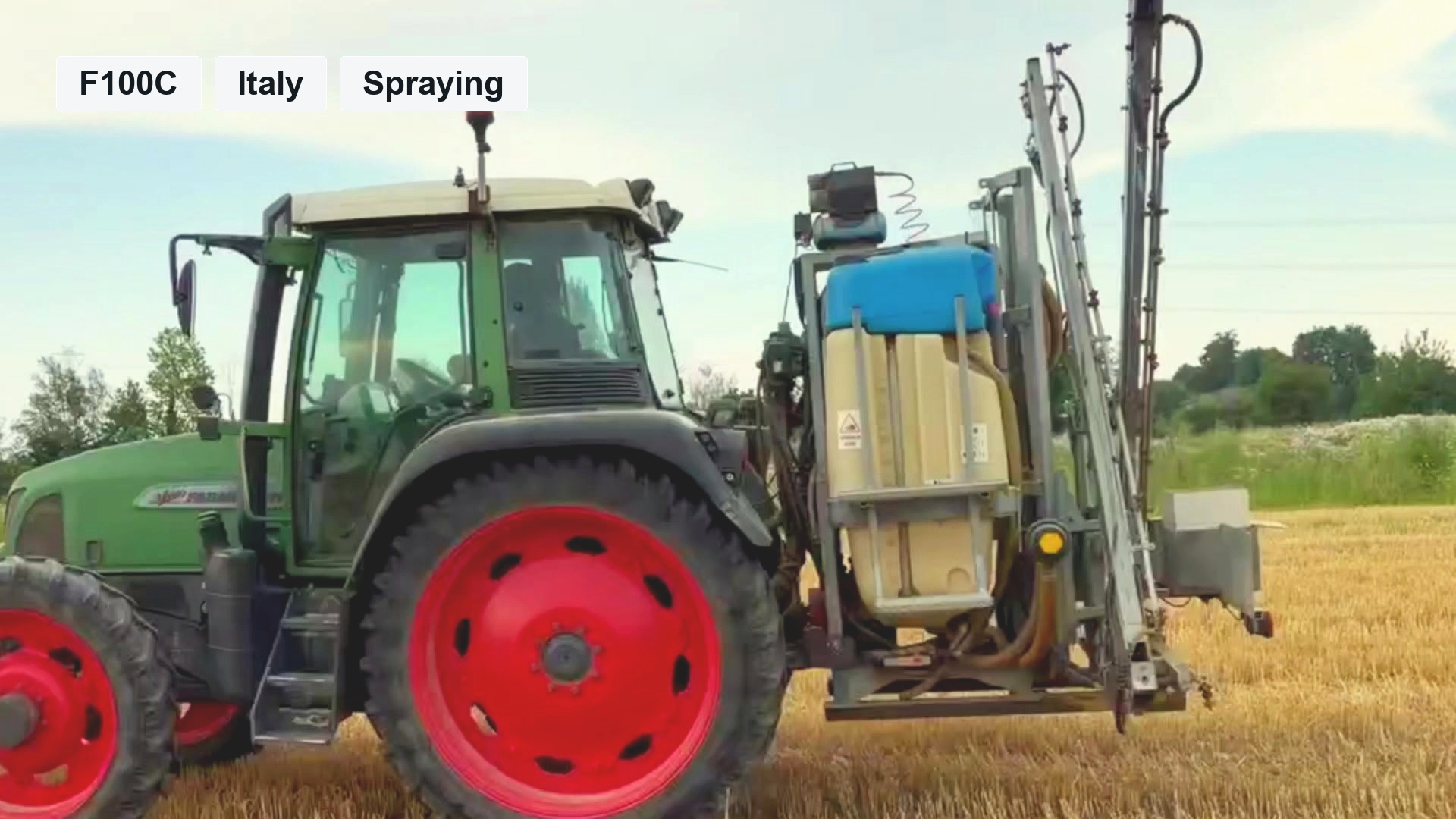 F100C Orchard Spraying Guidance in Italy