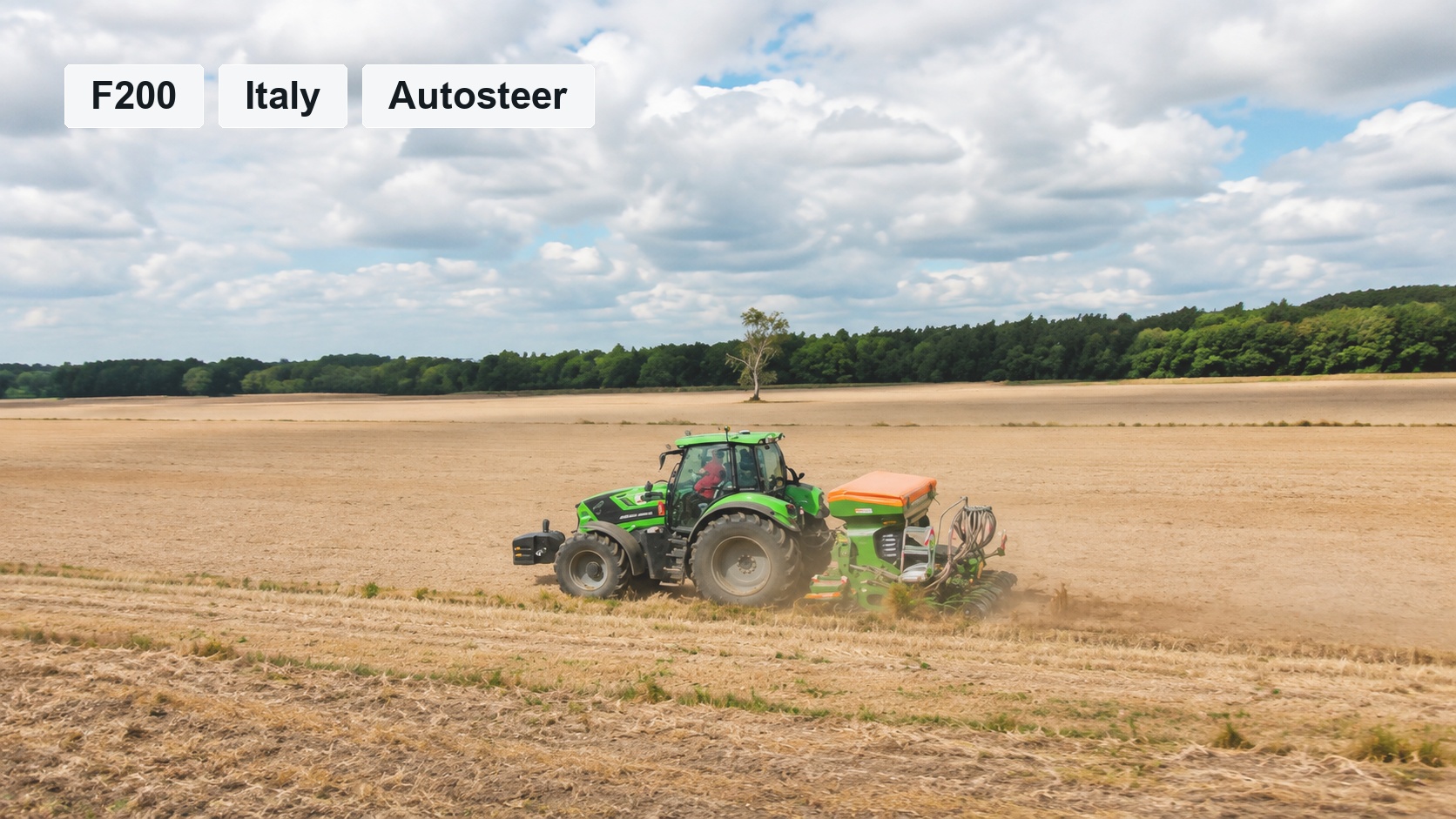 F200 Autosteer Field Case in Italy