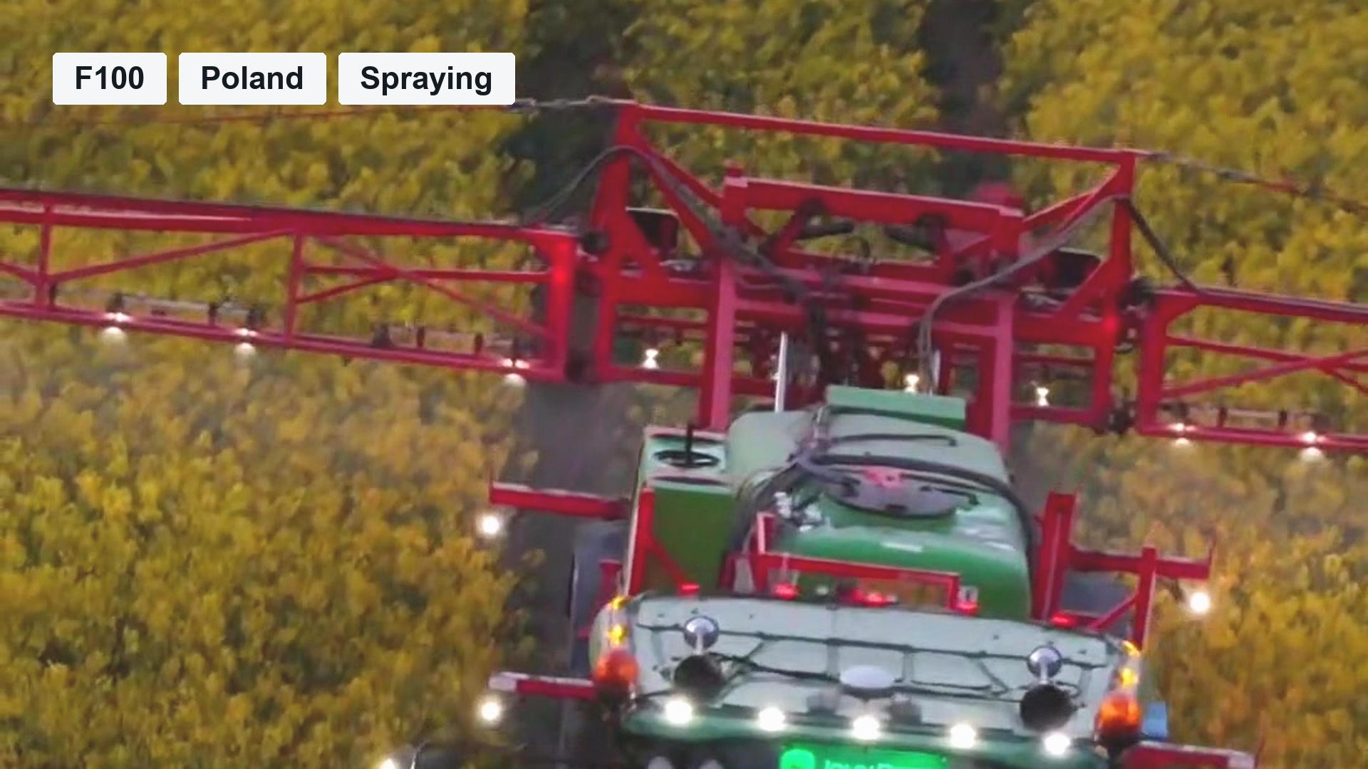 F100 Spraying Guidance in Polish Oilseed Rape