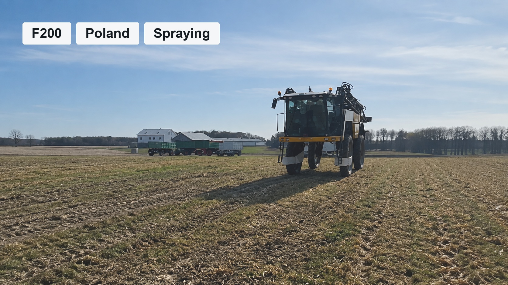 F200 Self-Propelled Sprayer Autosteer in Poland